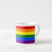 SlipperyJoe's Progress Pride Flag Gay-Geschenke LG Espressotasse (Vorderseite Rechts)