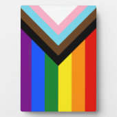 SlipperyJoe's Progress Pride Flag Gay-Geschenke LG Fotoplatte (Vorderseite)