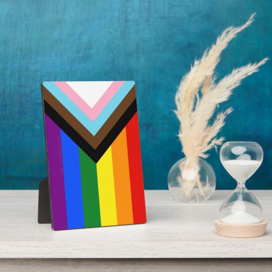 SlipperyJoe's Progress Pride Flag Gay-Geschenke LG Fotoplatte (Seite)