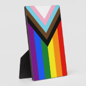 SlipperyJoe's Progress Pride Flag Gay-Geschenke LG Fotoplatte (Seite)
