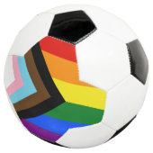 SlipperyJoe's Progress Pride Flag Gay-Geschenke LG Fußball (Dreiviertel)