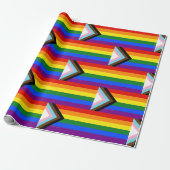 SlipperyJoe's Progress Pride Flag Gay-Geschenke LG Geschenkpapier (Ungerollt)