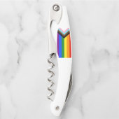 SlipperyJoe's Progress Pride Flag Gay-Geschenke LG Kellnermesser (Vorderseite)
