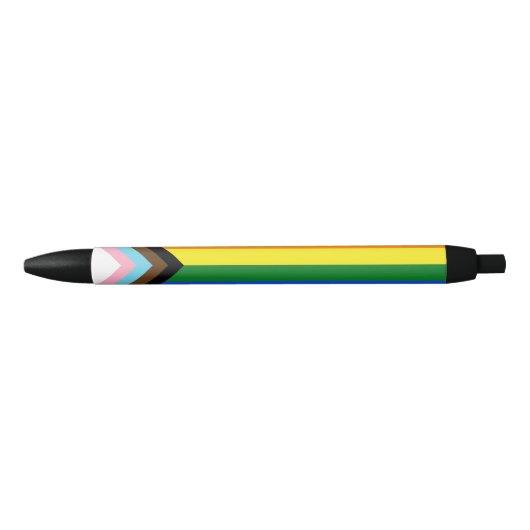 SlipperyJoe's Progress Pride Flag Gay-Geschenke LG Kugelschreiber (Vorderseite)