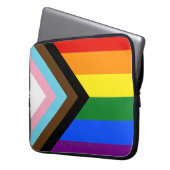 SlipperyJoe's Progress Pride Flag Gay-Geschenke LG Laptopschutzhülle (Vorderseite Links)