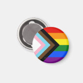 SlipperyJoe's Progress Pride Flag Gay-Geschenke LG Magnet (Vorderseite/Rückseite)