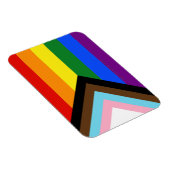 SlipperyJoe's Progress Pride Flag Gay-Geschenke LG Magnet (Rechte Seite)