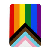 SlipperyJoe's Progress Pride Flag Gay-Geschenke LG Magnet (Vertikal)