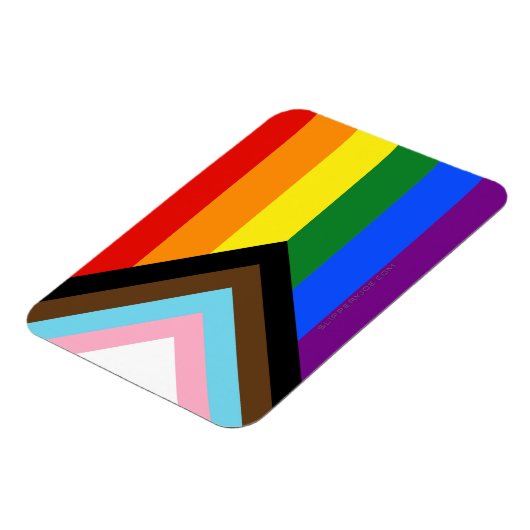 SlipperyJoe's Progress Pride Flag Gay-Geschenke LG Magnet (Linke Seite)