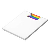 SlipperyJoe's Progress Pride Flag Gay-Geschenke LG Notizblock (Rotiert)