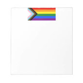 SlipperyJoe's Progress Pride Flag Gay-Geschenke LG Notizblock (Vorderseite)
