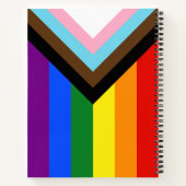 SlipperyJoe's Progress Pride Flag Gay-Geschenke LG Notizblock (Rückseite)