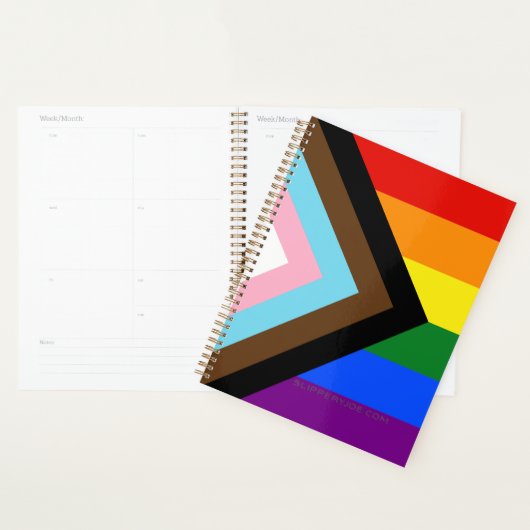 SlipperyJoe's Progress Pride Flag Gay-Geschenke LG Planer (Anzeige)