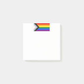 SlipperyJoe's Progress Pride Flag Gay-Geschenke LG Post-it Klebezettel (Vorderseite)