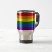 SlipperyJoe's Progress Pride Flag Gay-Geschenke LG Reisebecher (VorderseiteRechts)