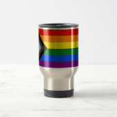 SlipperyJoe's Progress Pride Flag Gay-Geschenke LG Reisebecher (Mittel)