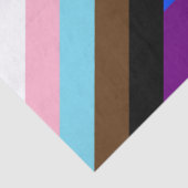 SlipperyJoe's Progress Pride Flag Gay-Geschenke LG Seidenpapier (Detail)