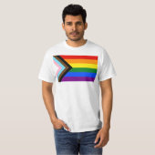 SlipperyJoe's Progress Pride Flag Gay-Geschenke LG T-Shirt (Vorne ganz)