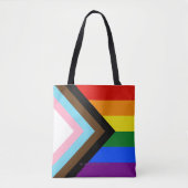 SlipperyJoe's Progress Pride Flag Gay-Geschenke LG Tasche (Vorderseite)