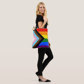 SlipperyJoe's Progress Pride Flag Gay-Geschenke LG Tasche (Am Model)