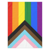 SlipperyJoe's Progress Pride Flag Gay-Geschenke LG Tischdecke (Vorderseite)