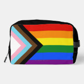 SlipperyJoe's Progress Pride Flag Gay-Geschenke LG Waschbeutel (Rückseite)