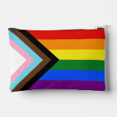 SlipperyJoe's Progress Pride Flag Gay-Geschenke LG Zubehörtasche (Rückseite)
