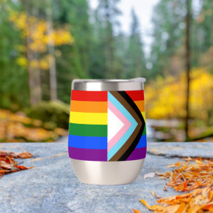 SlipperyJoe's Progress Pride Flag sechs klassische