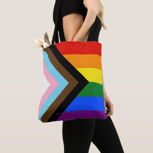 SlipperyJoe's Progress Pride Flag sechs klassische Tasche