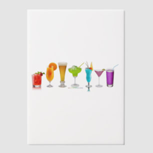 SlipperyJoe's prostituiert Alkohol-Cocktails LGBTQ Pergament Einladungen