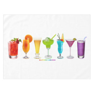 SlipperyJoe's prostituiert Alkohol-Cocktails LGBTQ Tischdecke