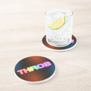 SlipperyJoe's pulsierender regenbogenartiger Farbv Getränkeuntersetzer