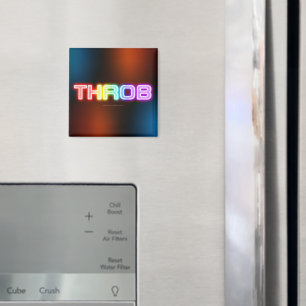 SlipperyJoe's pulsierender regenbogenartiger Farbv Magnet