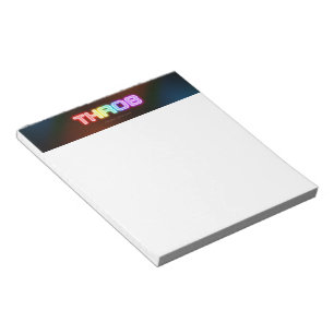 SlipperyJoe's pulsierender regenbogenartiger Farbv Notizblock