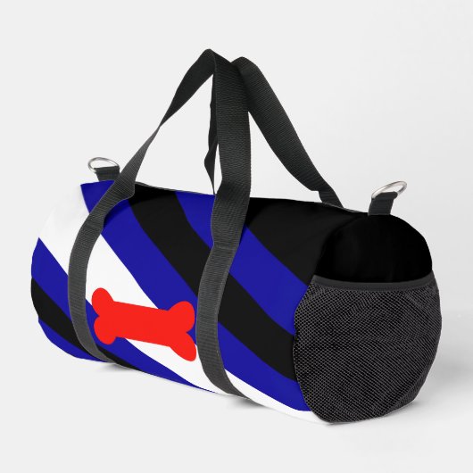 SlipperyJoe's Puppy-Play-Pride-Flag fetishes LGBTQ Duffle Bag (Rechte Ecke)