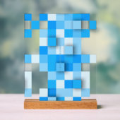 SlipperyJoe's Quadrat Kunstwerk Mosaik modernen dr Acrylschild (Neutral)