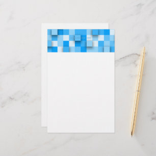 SlipperyJoe's Quadrat Kunstwerk Mosaik modernen dr Briefpapier