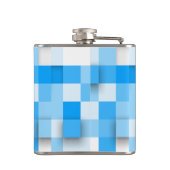 SlipperyJoe's Quadrat Kunstwerk Mosaik modernen dr Flachmann (Rückseite)