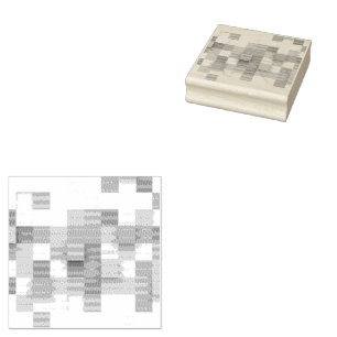 SlipperyJoe's Quadrat Kunstwerk Mosaik modernen dr Gummistempel
