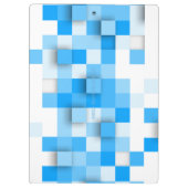 SlipperyJoe's Quadrat Kunstwerk Mosaik modernen dr Klemmbrett (Rückseite)