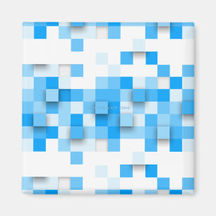 SlipperyJoe's Quadrat Kunstwerk Mosaik modernen dr Magnet