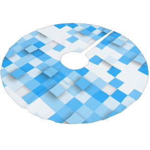 SlipperyJoe's Quadrat Kunstwerk Mosaik modernen dr Polyester Weihnachtsbaumdecke
