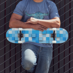 SlipperyJoe's Quadrat Kunstwerk Mosaik modernen dr Skateboard