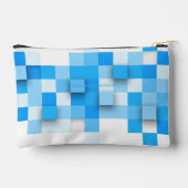 SlipperyJoe's Quadrat Kunstwerk Mosaik modernen dr Zubehörtasche (Rückseite)