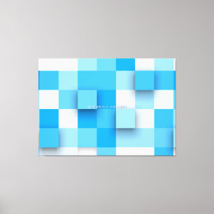 SlipperyJoe's Quadrate Kunstwerk Mosaik modern dre Leinwanddruck