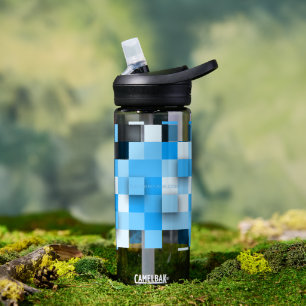 SlipperyJoe's Quadrate Kunstwerk Mosaik modern dre Trinkflasche