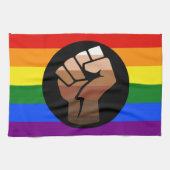 SlipperyJoe's Quee Gay-Gay-Geschenke "People of Co Geschirrtuch (Horizontal)