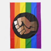 SlipperyJoe's Quee Gay-Gay-Geschenke "People of Co Geschirrtuch (Vertikal)