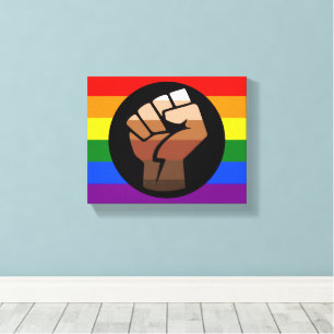SlipperyJoe's Quee Gay-Gay-Geschenke "People of Co Leinwanddruck