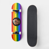 SlipperyJoe's Quee Gay-Gay-Geschenke "People of Co Skateboard (Vorderseite)